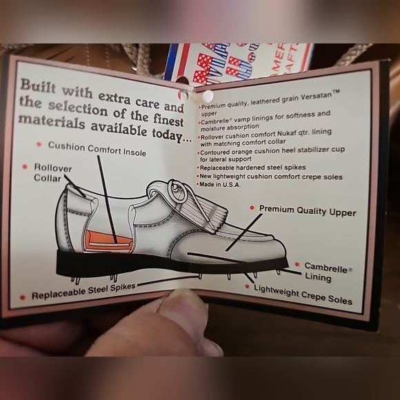 Vintage The Soft Ones By Endicott Johnson Golf Shoes Size 8 NWT - Picture 11 of 14